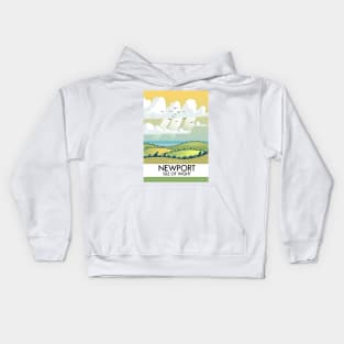 Newport Isle of wight travel poster Kids Hoodie